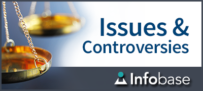 Logo for Issues and Controversies from Infobase