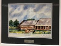 a photo art depicting Cedar Roe and honoring its benefactor