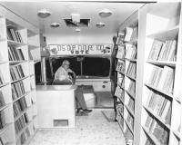Interior of bookmobile