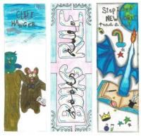 Friends of the Library bookmark contest winners Three of the Friends of the Library winning bookmarks from the bookmark contest