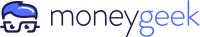 MoneyGeek logo MoneyGeek logo shows top of face with glasses in shape of horizontal dollar sign